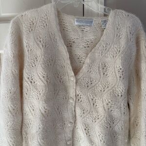 Vintage | Lambswool Cardigan - Ivory Size M